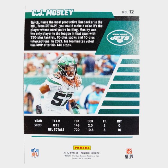 New York Jets (CJ Mosley) - FTBL [25_CJM2] - Picture 2 of 2